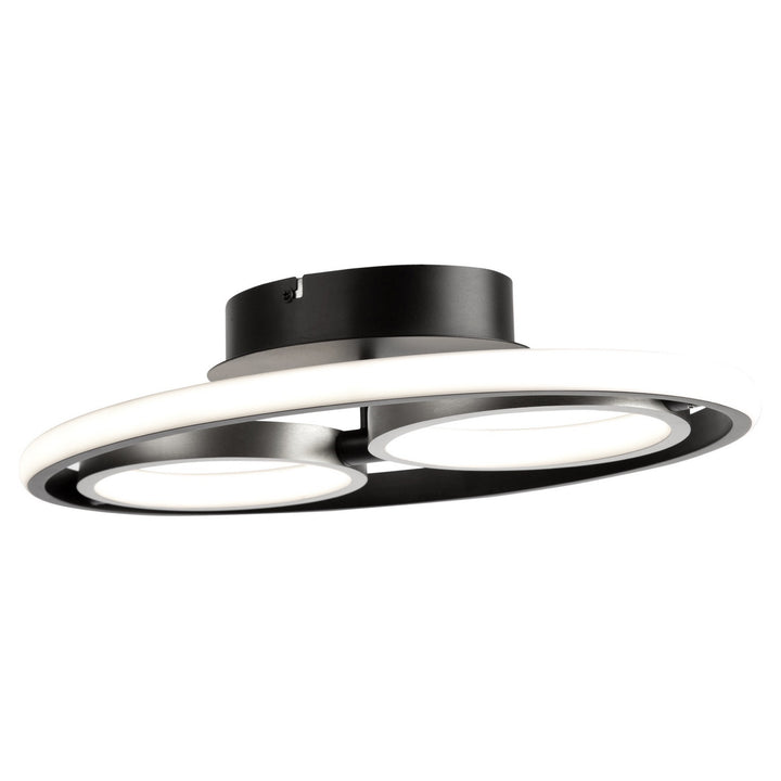 Artcraft Canada - AC6672NB - LED Flush Mount - Gemini - Black, Nickel