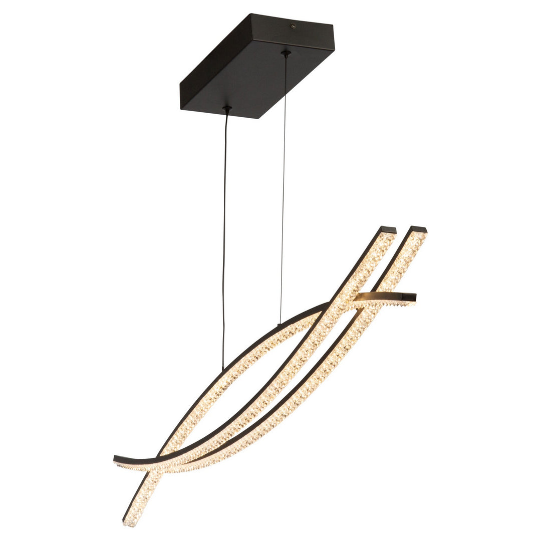 Artcraft Canada - AC6713BK - LED Island Pendant - Nova - Black