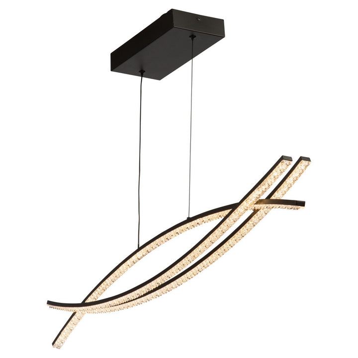 Artcraft Canada - AC6713BK - LED Island Pendant - Nova - Black