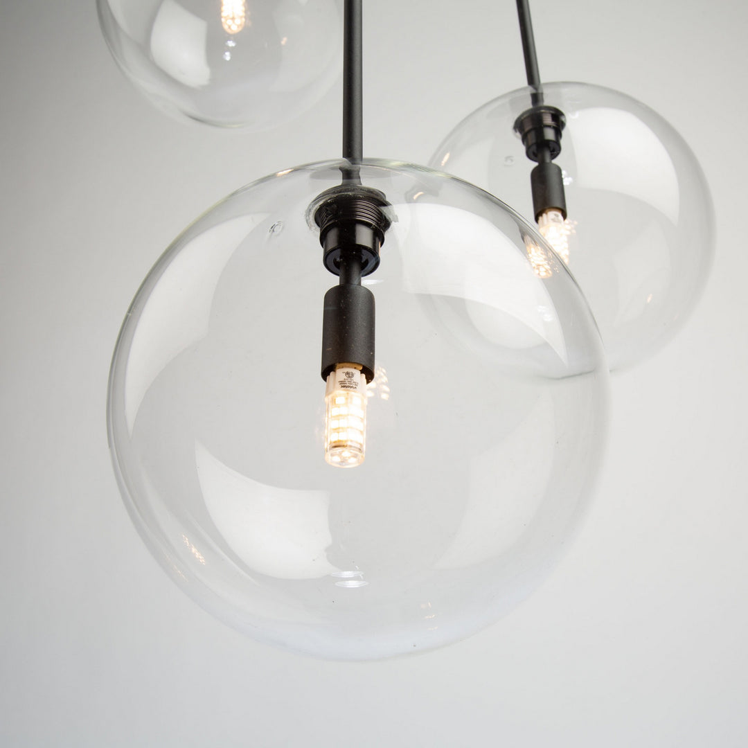 Artcraft Canada - SC13193BK - Three Light Pendant - Pinpoint - Black