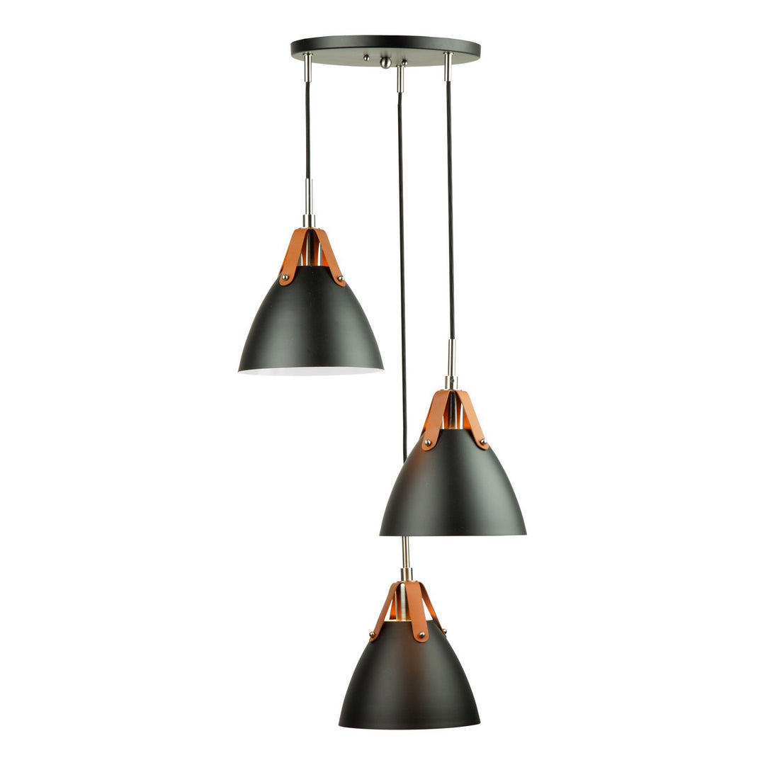 Artcraft Canada - SC13323BK - Three Light Pendant - Tote - Black
