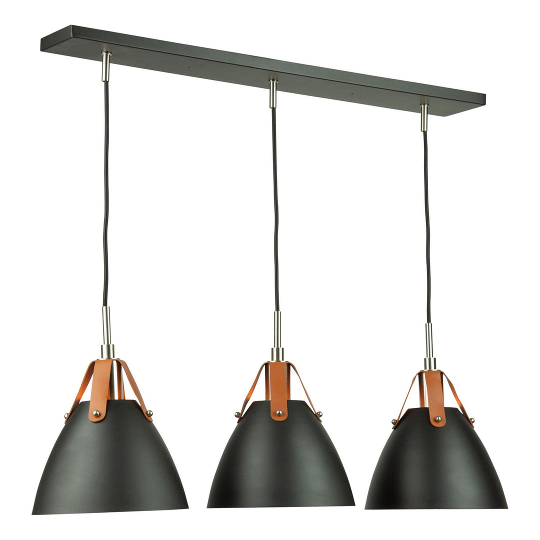 Artcraft Canada - SC13324BK - Three Light Island Pendant - Tote - Black
