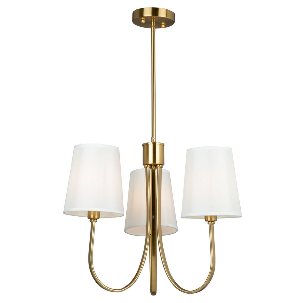 Artcraft Canada - SC13333BG - Three Light Chandelier - Rhythm - Brushed Gold