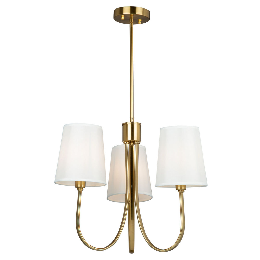 Artcraft Canada - SC13333BG - Three Light Chandelier - Rhythm - Brushed Gold