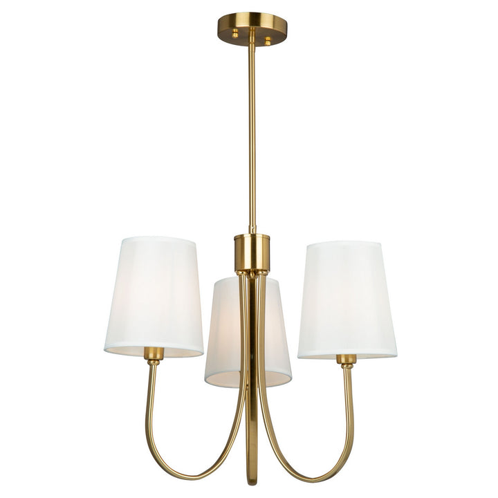 Artcraft Canada - SC13333BG - Three Light Chandelier - Rhythm - Brushed Gold