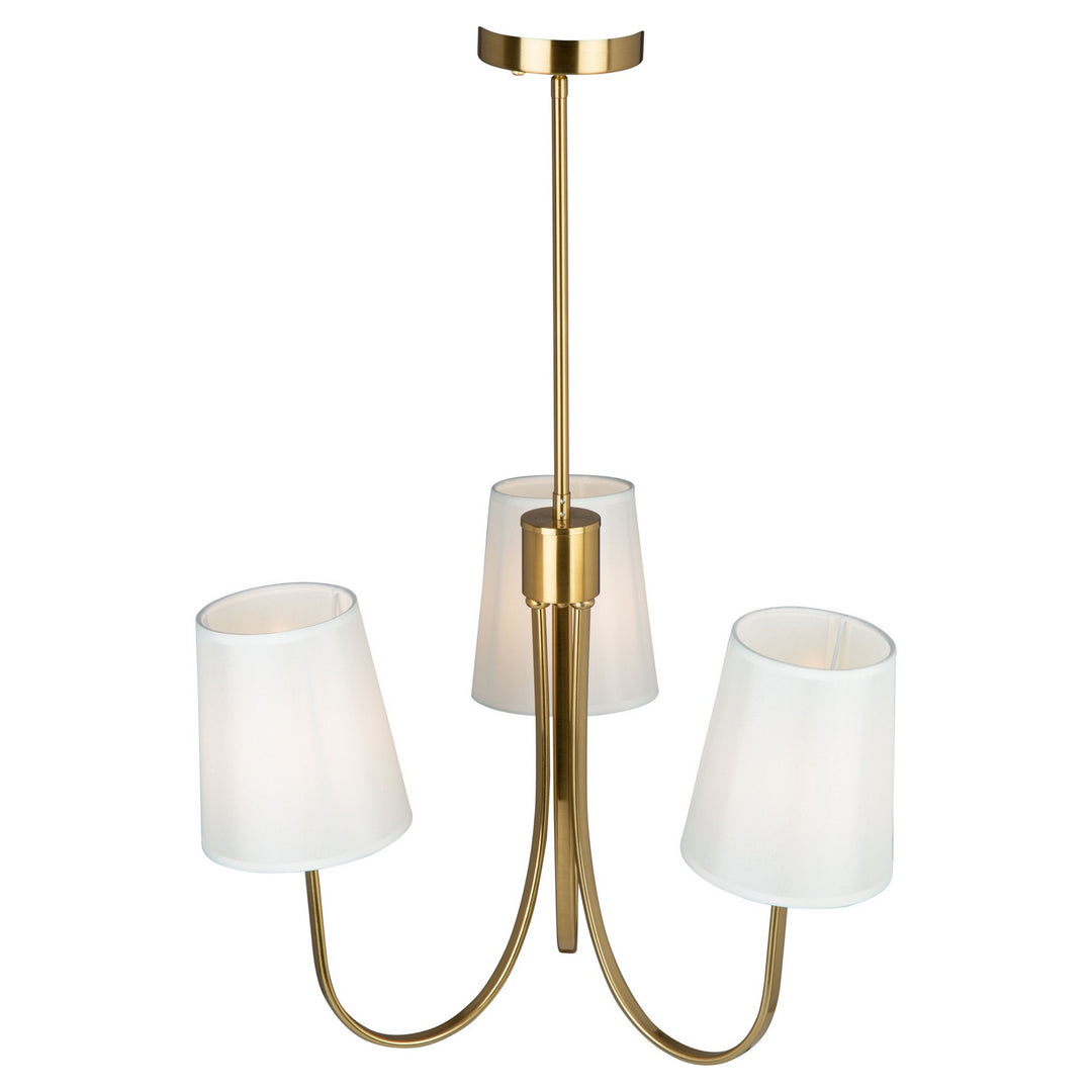 Artcraft Canada - SC13333BG - Three Light Chandelier - Rhythm - Brushed Gold