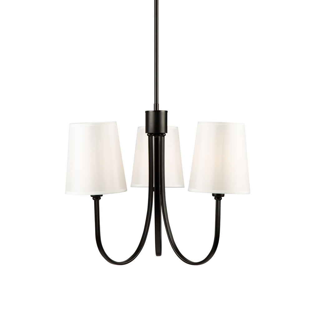 Artcraft Canada - SC13333BK - Three Light Chandelier - Rhythm - Black