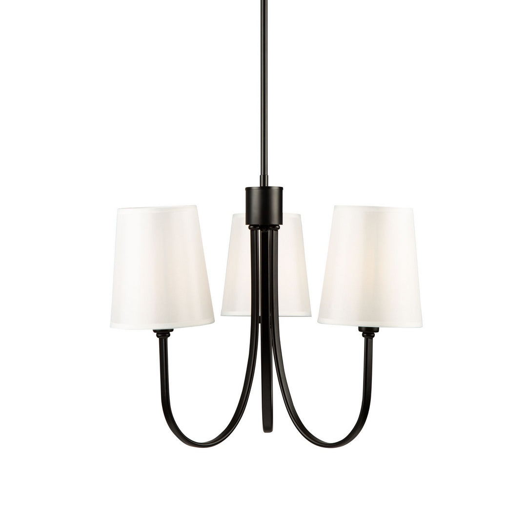 Artcraft Canada - SC13333BK - Three Light Chandelier - Rhythm - Black