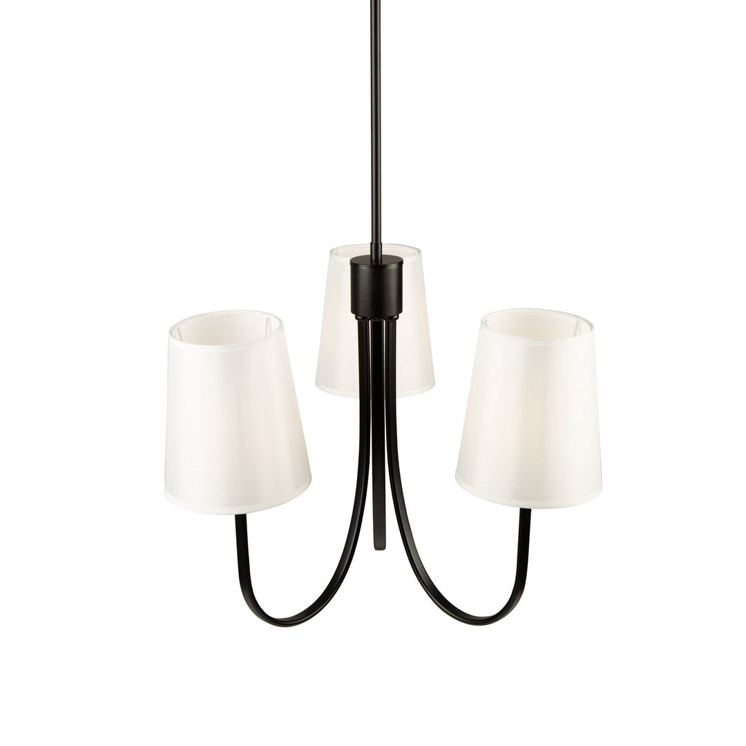 Artcraft Canada - SC13333BK - Three Light Chandelier - Rhythm - Black