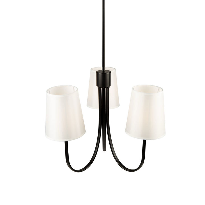 Artcraft Canada - SC13333BK - Three Light Chandelier - Rhythm - Black