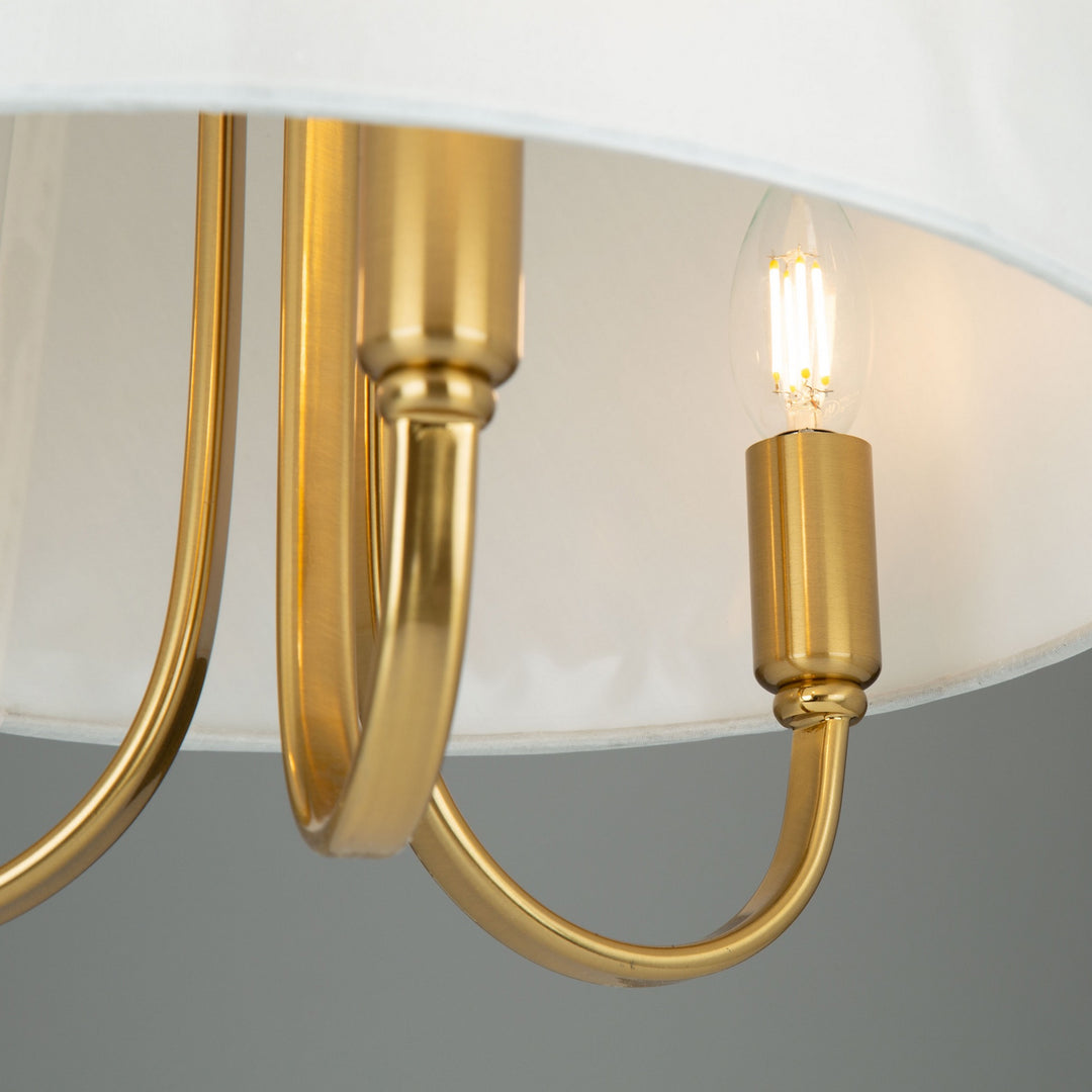 Artcraft Canada - SC13334BG - Three Light Semi-Flush Mount - Rhythm - Brushed Gold