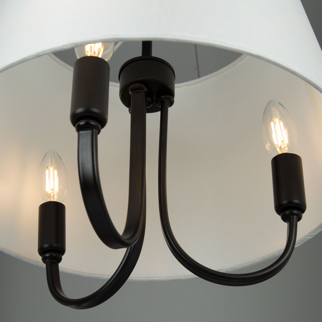 Artcraft Canada - SC13334BK - Three Light Semi-Flush Mount - Rhythm - Black