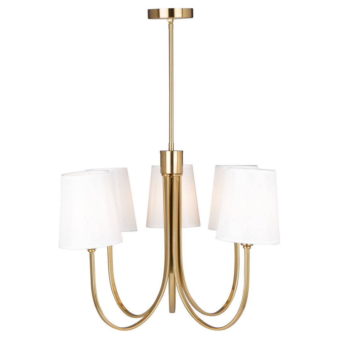 Artcraft Canada - SC13335BG - Five Light Chandelier - Rhythm - Brushed Gold