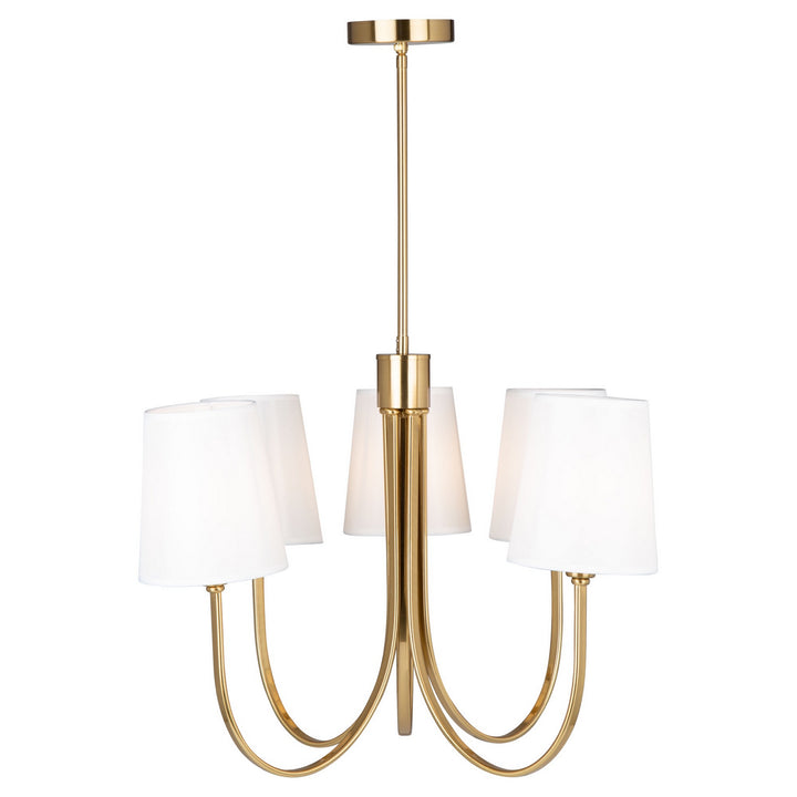 Artcraft Canada - SC13335BG - Five Light Chandelier - Rhythm - Brushed Gold