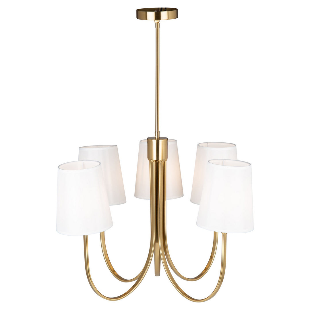 Artcraft Canada - SC13335BG - Five Light Chandelier - Rhythm - Brushed Gold