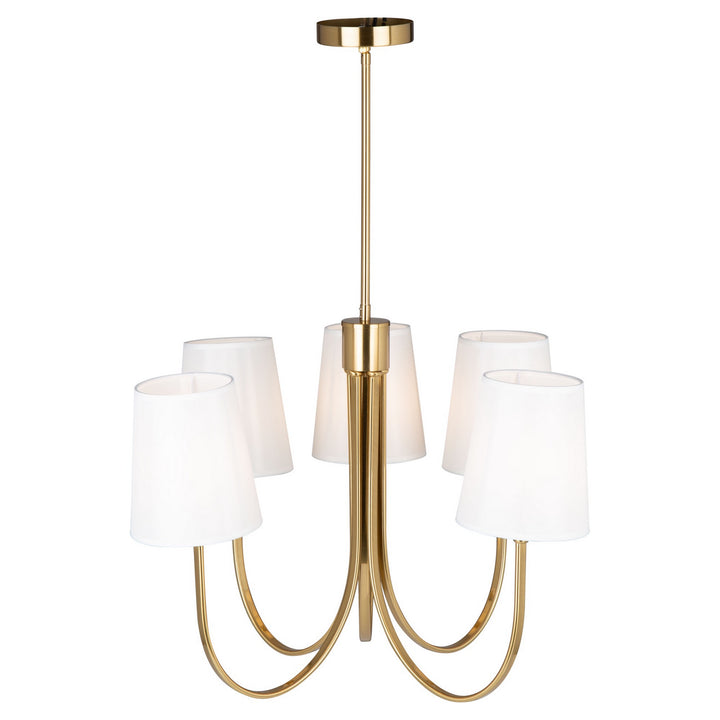 Artcraft Canada - SC13335BG - Five Light Chandelier - Rhythm - Brushed Gold