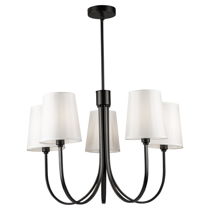Artcraft Canada - SC13335BK - Five Light Chandelier - Rhythm - Black
