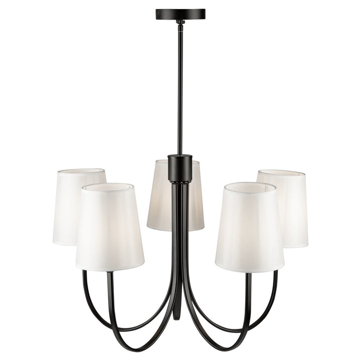 Artcraft Canada - SC13335BK - Five Light Chandelier - Rhythm - Black