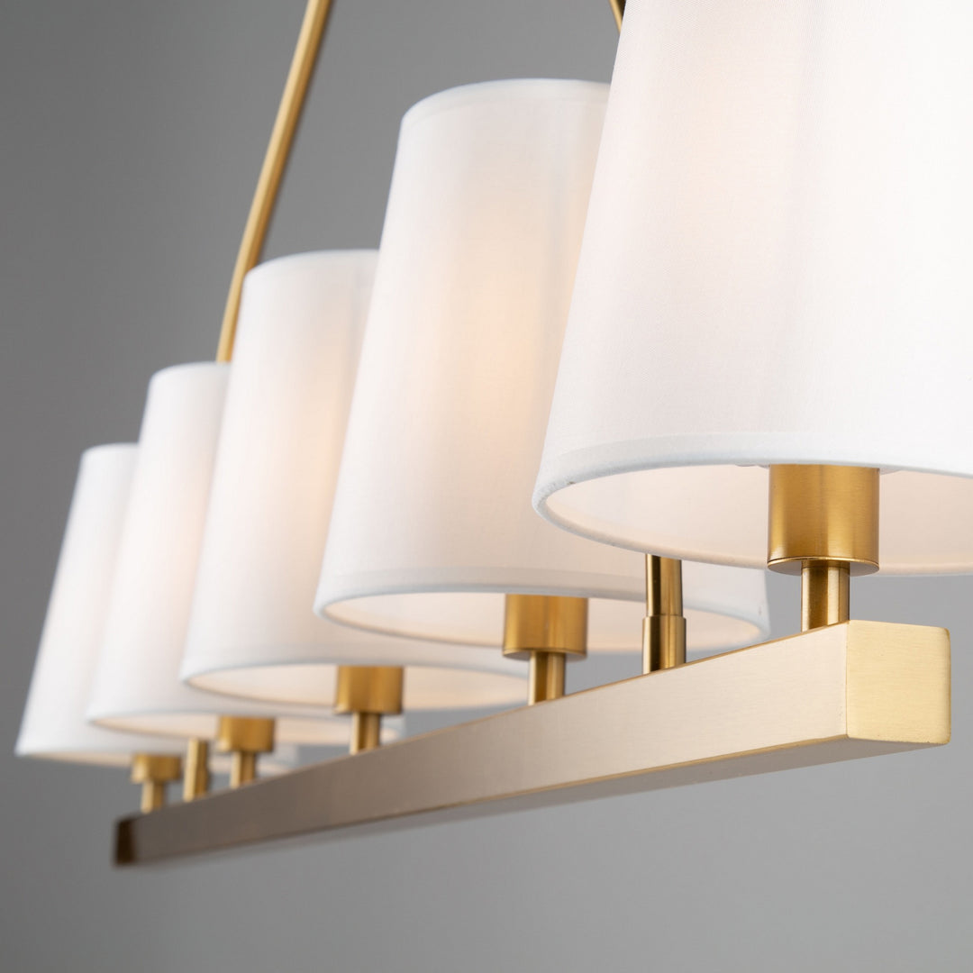 Artcraft Canada - SC13336BG - Five Light Island Pendant - Rhythm - Brushed Gold