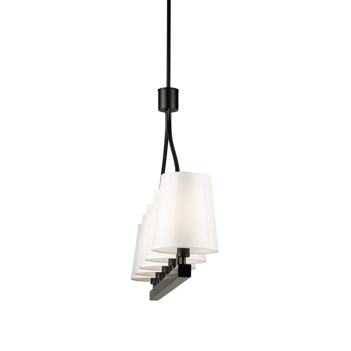 Artcraft Canada - SC13336BK - Five Light Island Pendant - Rhythm - Black
