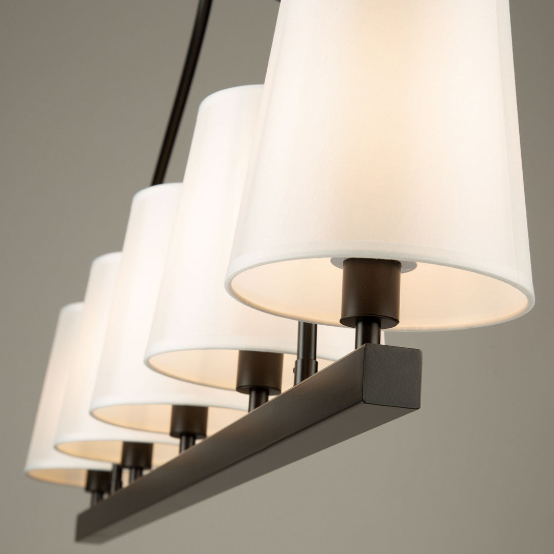 Artcraft Canada - SC13336BK - Five Light Island Pendant - Rhythm - Black