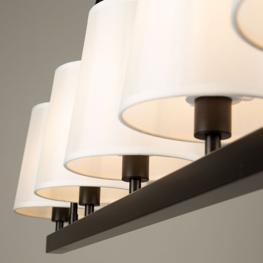Artcraft Canada - SC13336BK - Five Light Island Pendant - Rhythm - Black