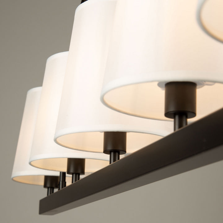Artcraft Canada - SC13336BK - Five Light Island Pendant - Rhythm - Black