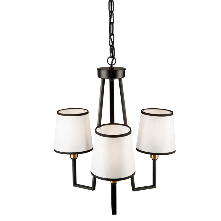 Artcraft Canada - SC13343BK - Three Light Chandelier - Coco - Gold, Black