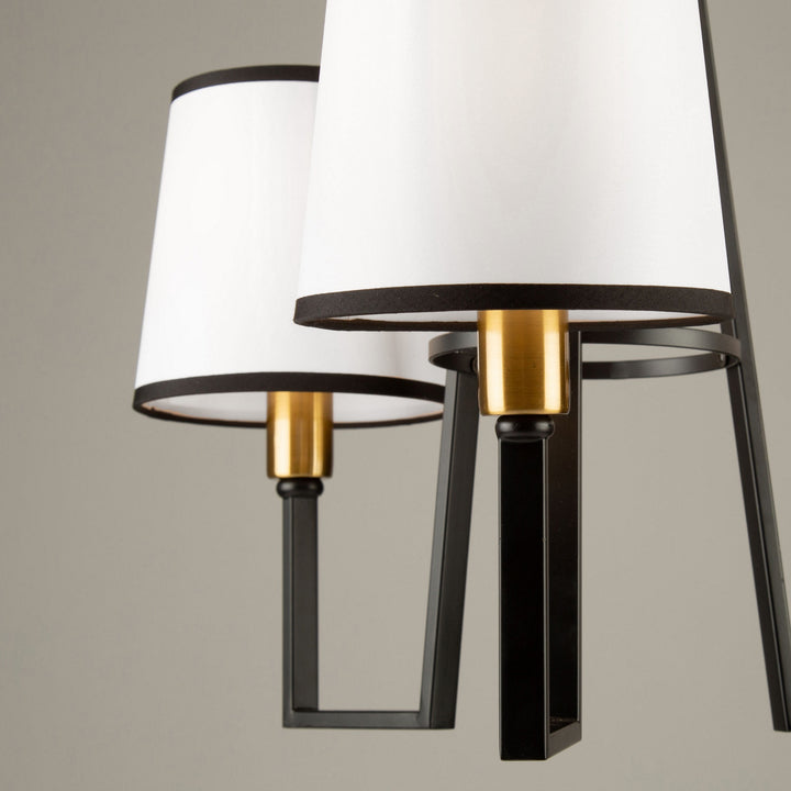Artcraft Canada - SC13343BK - Three Light Chandelier - Coco - Gold, Black