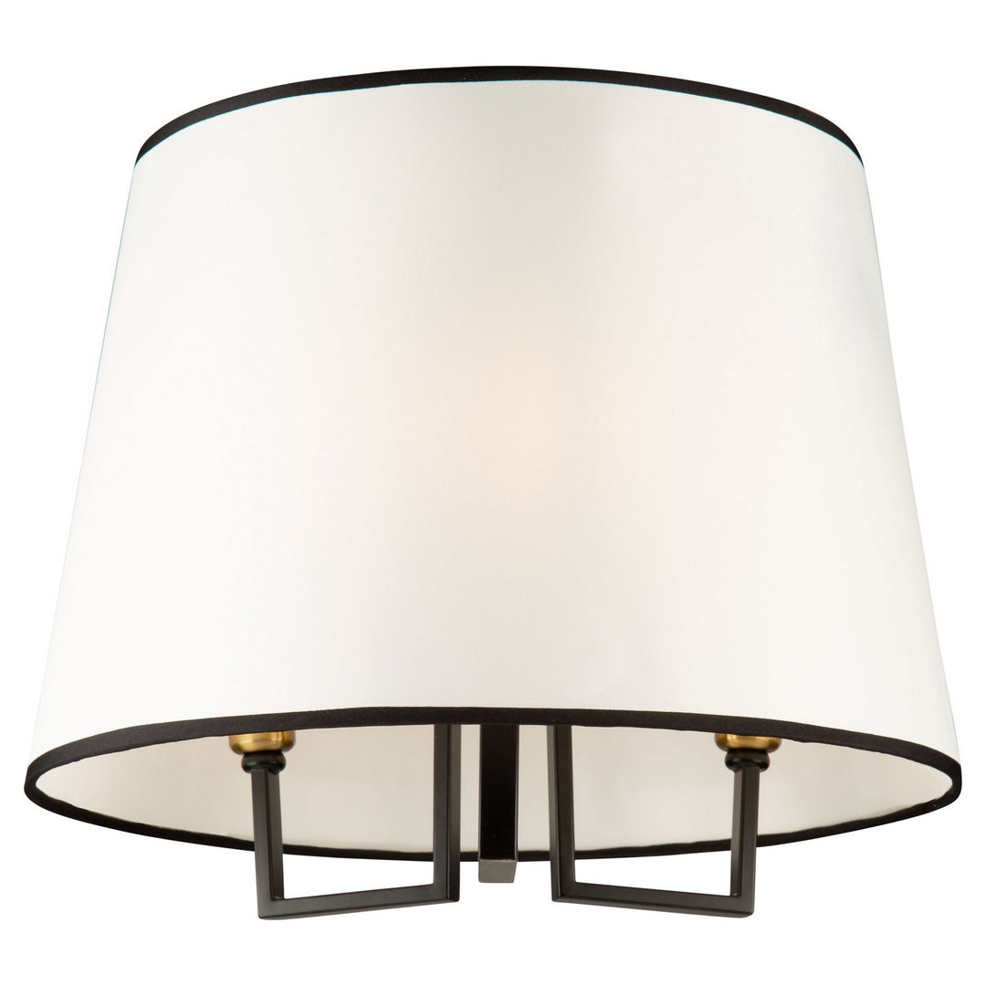 Artcraft Canada - SC13344BK - Three Light Semi-Flush Mount - Coco - Gold, Black