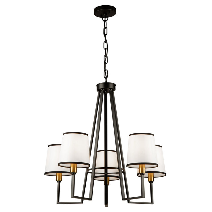 Artcraft Canada - SC13345BK - Five Light Chandelier - Coco - Gold, Black