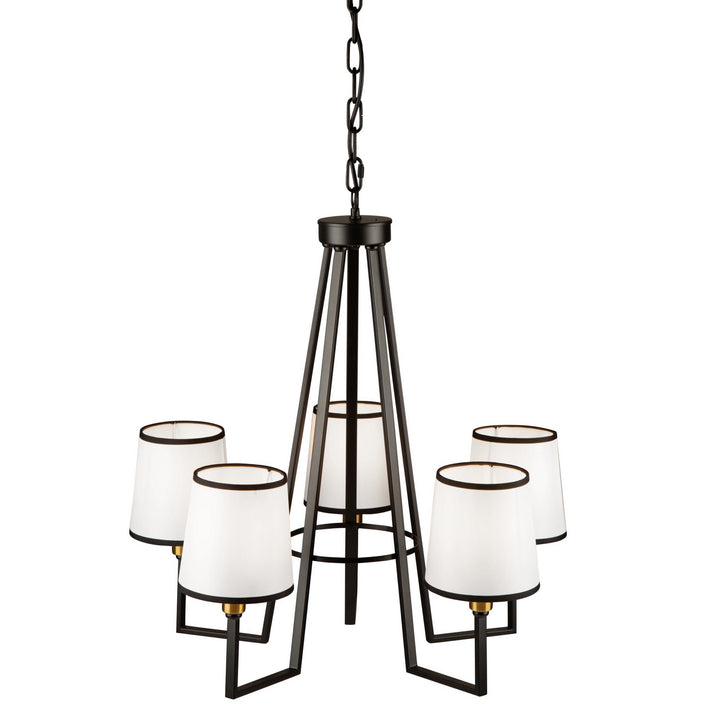 Artcraft Canada - SC13345BK - Five Light Chandelier - Coco - Gold, Black