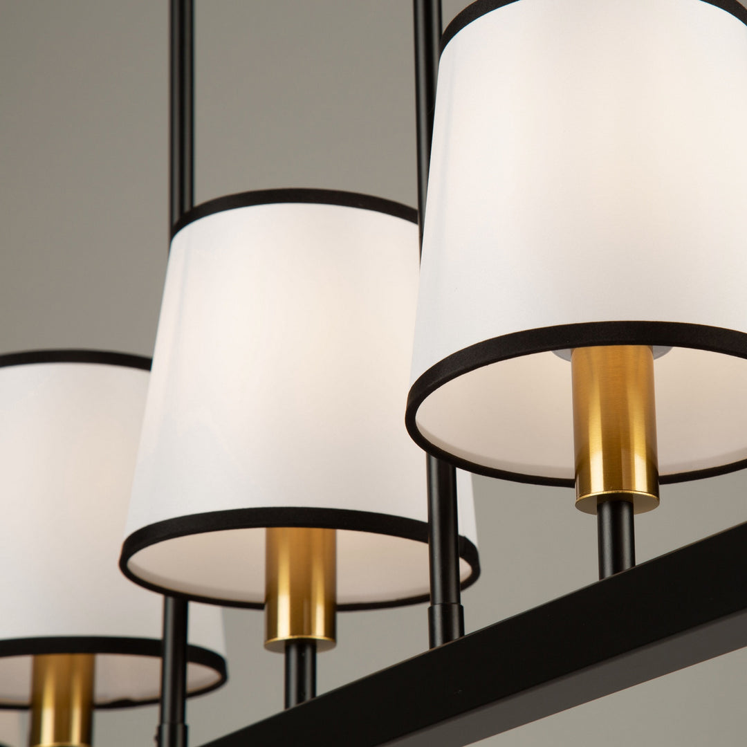 Artcraft Canada - SC13346BK - Five Light Island Pendant - Coco - Gold, Black
