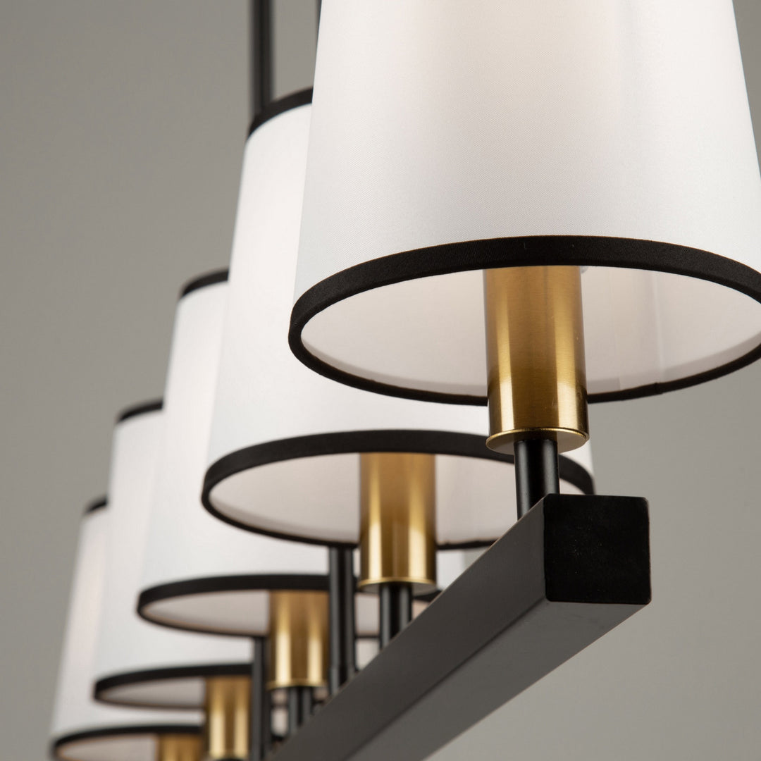 Artcraft Canada - SC13346BK - Five Light Island Pendant - Coco - Gold, Black