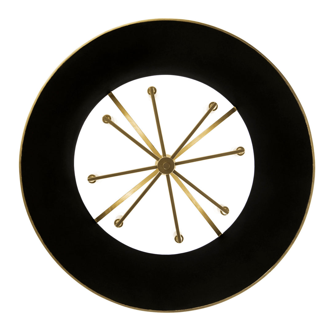 Varaluz - 364P08MBFG - Eight Light Pendant - Coco - Matte Black/French Gold