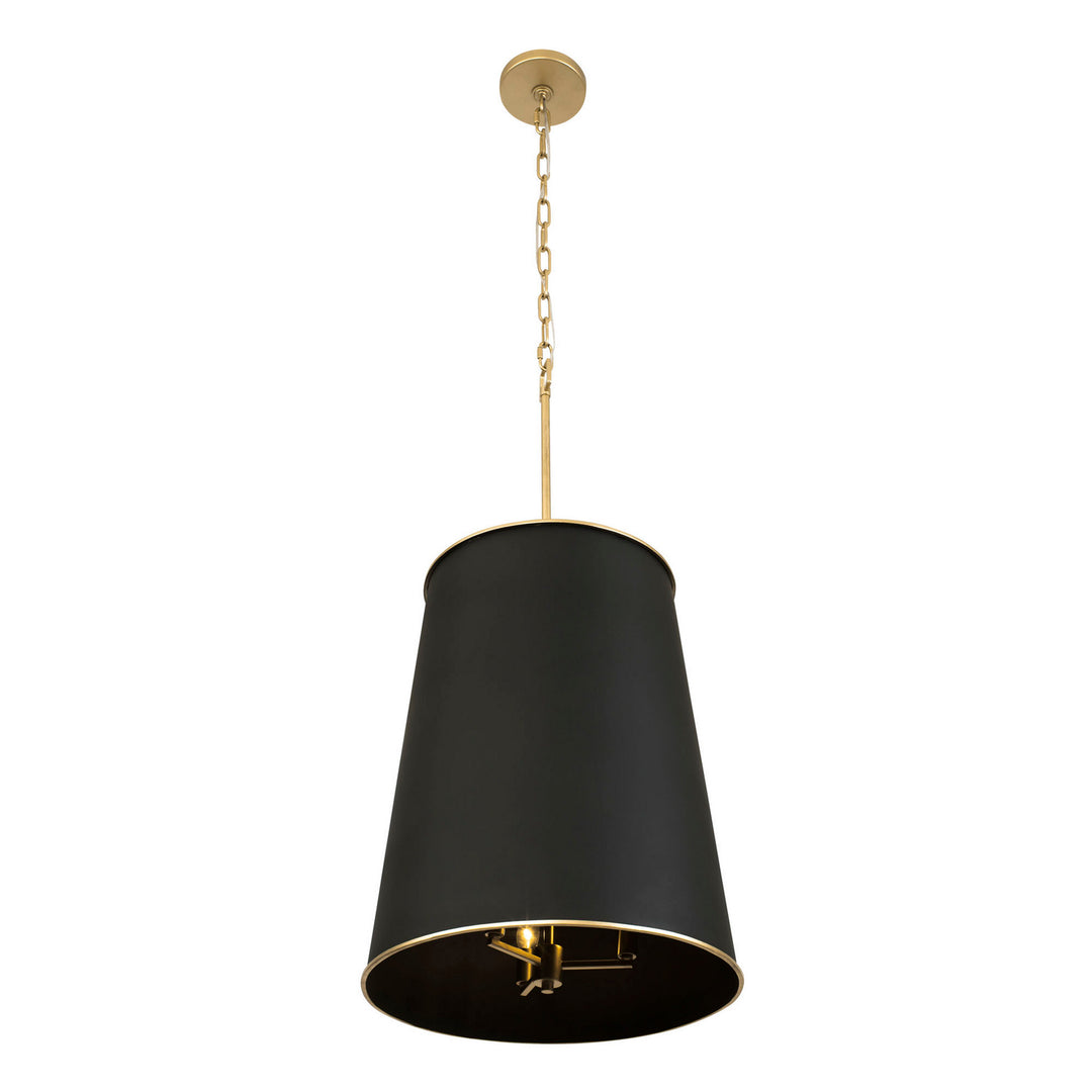 Varaluz - 364F09MBFG - Nine Light Foyer Pendant - Coco - Matte Black/French Gold
