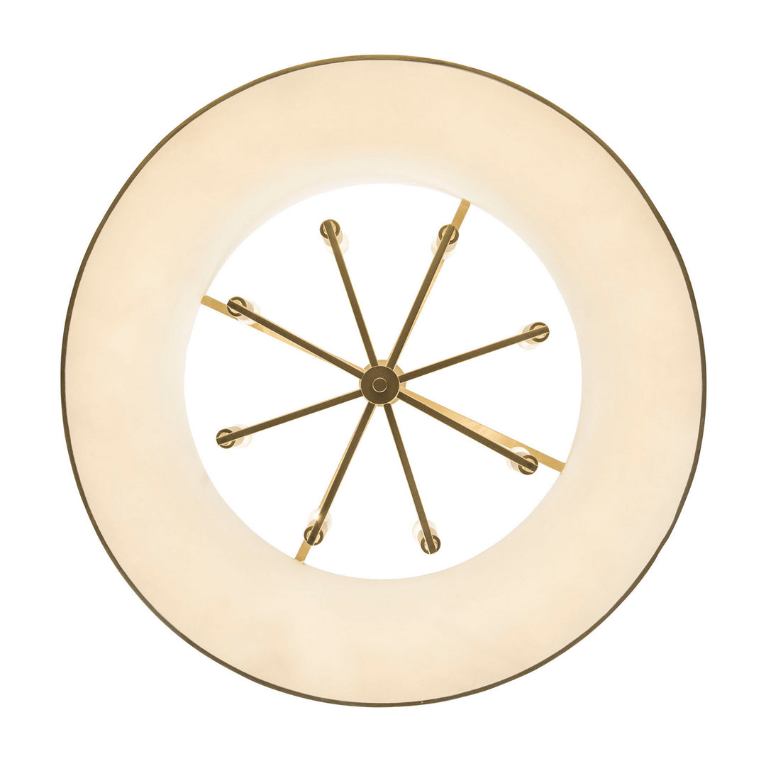 Varaluz - 364P08MWFG - Eight Light Pendant - Coco - Matte White/French Gold