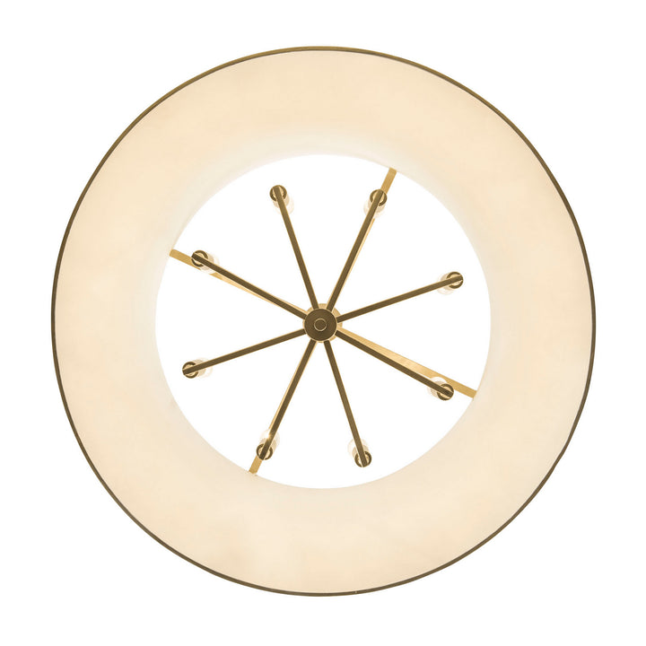Varaluz - 364P08MWFG - Eight Light Pendant - Coco - Matte White/French Gold