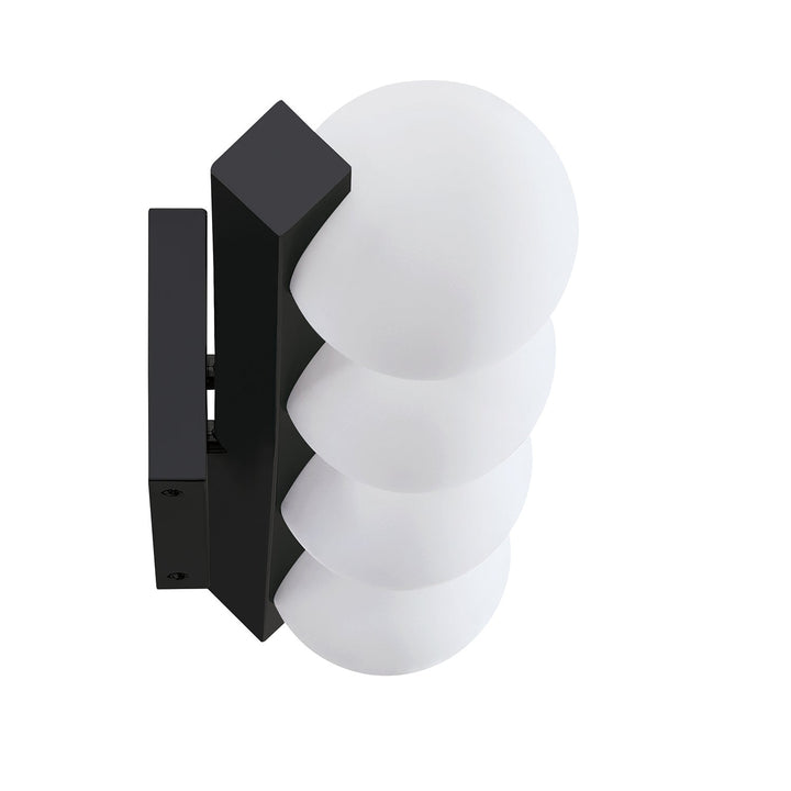 Orbitron Four Light Vanity in Black Kendal Canada