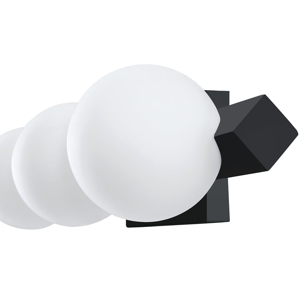 Orbitron Four Light Vanity in Black Kendal Canada