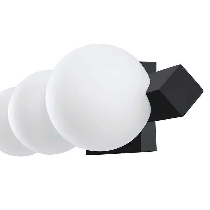 Orbitron Four Light Vanity in Black Kendal Canada