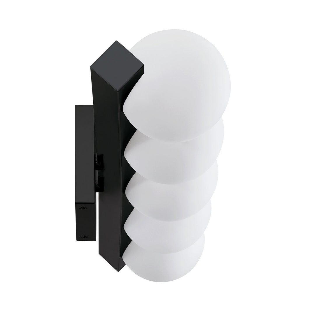 Orbitron Five Light Vanity in Black Kendal Canada