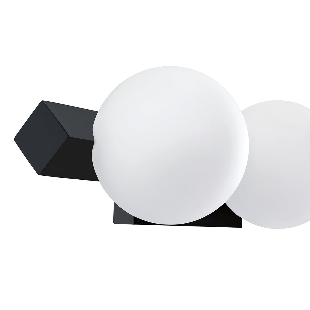 Orbitron Five Light Vanity in Black Kendal Canada