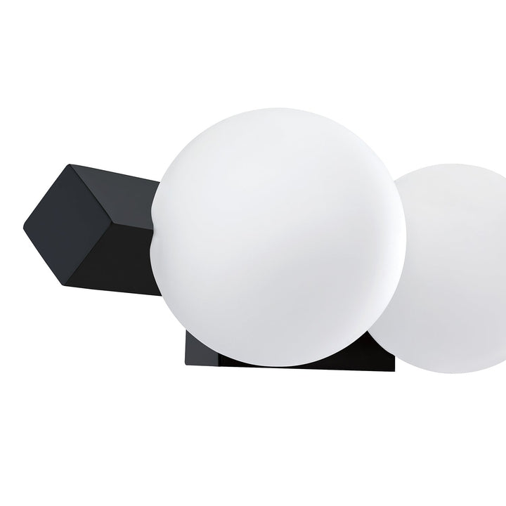 Orbitron Five Light Vanity in Black Kendal Canada