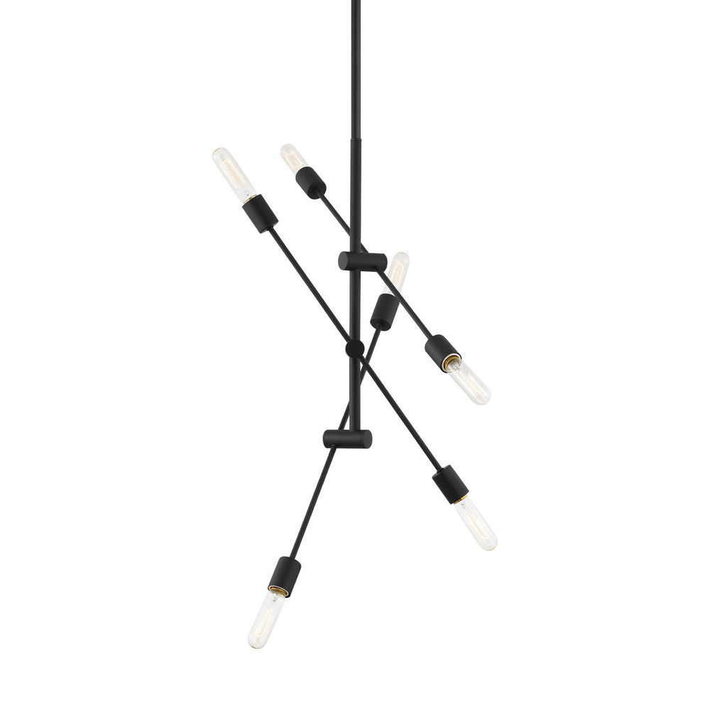 Visual Comfort Studio Canada - 3100506-112 - Six Light Chandelier - Axis - Midnight Black