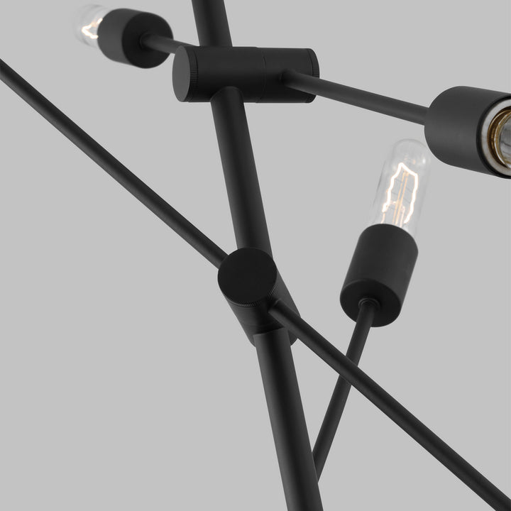 Visual Comfort Studio Canada - 3100506-112 - Six Light Chandelier - Axis - Midnight Black