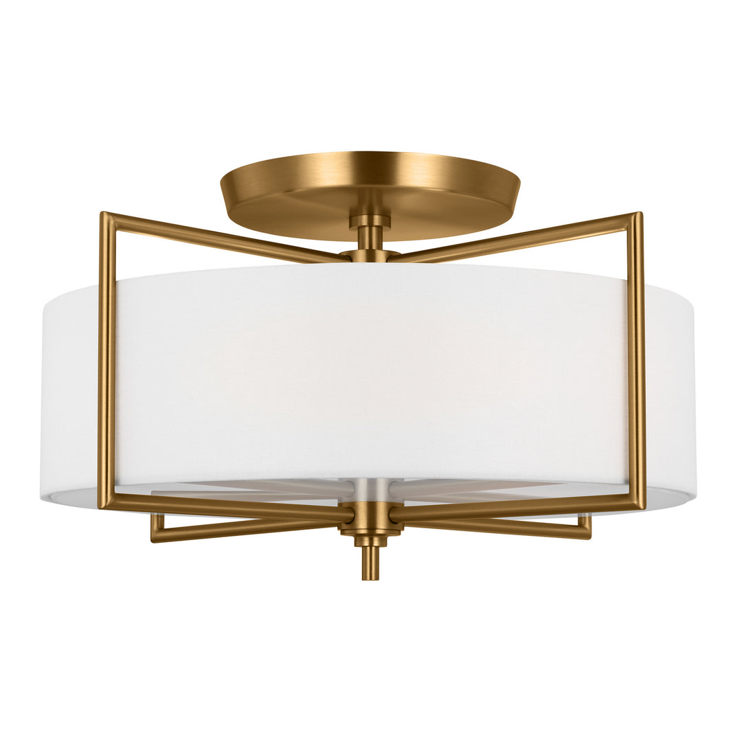 Visual Comfort Studio Canada - CF1113BBS - Three Light Semi-Flush Mount - Perno - Burnished Brass