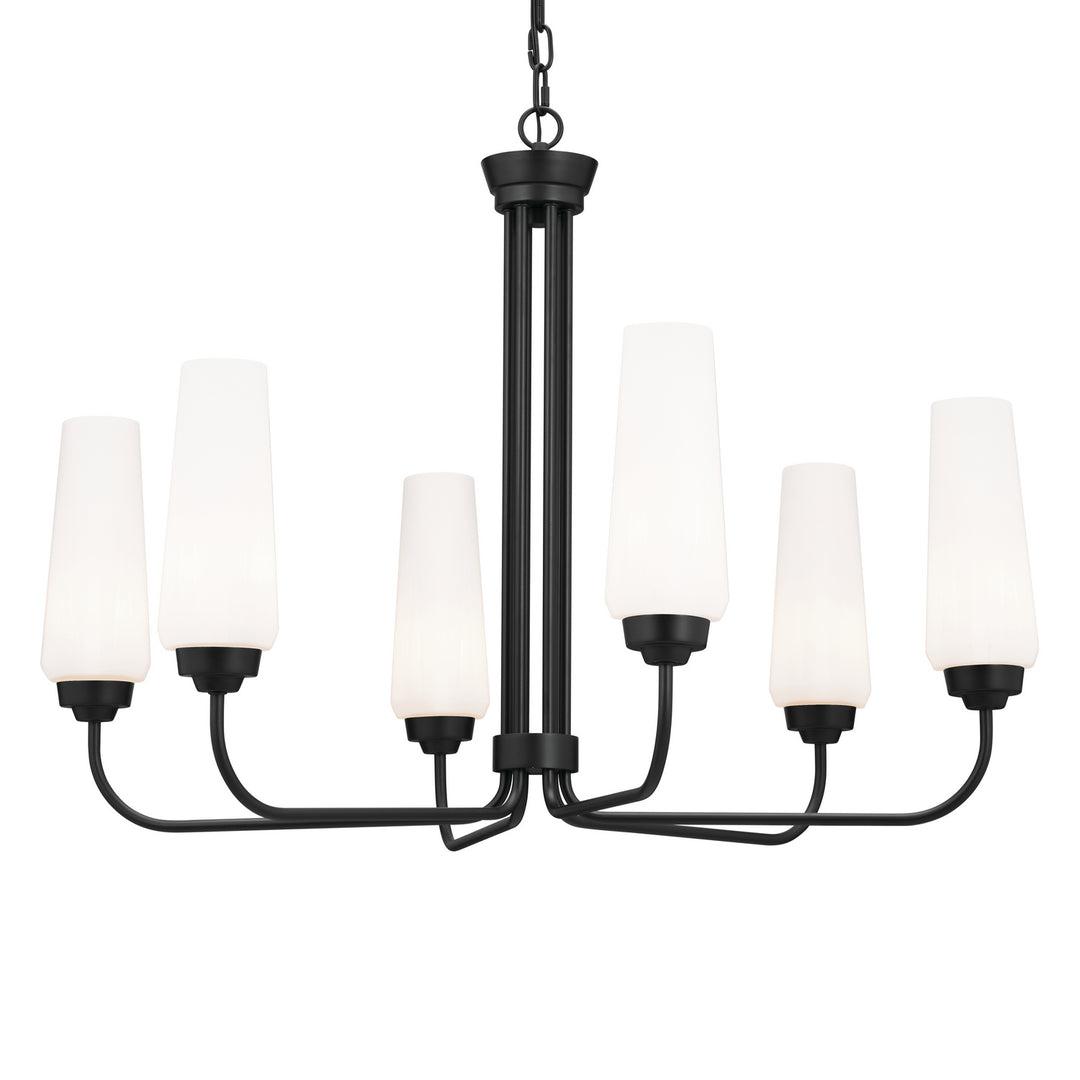 Kichler Canada - 52480BK - Six Light Chandelier - Truby - Black
