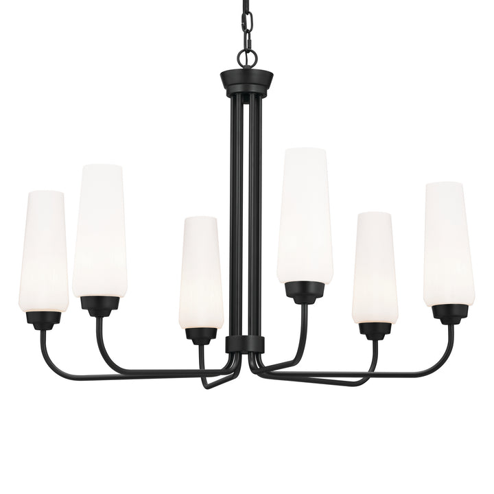 Kichler Canada - 52480BK - Six Light Chandelier - Truby - Black