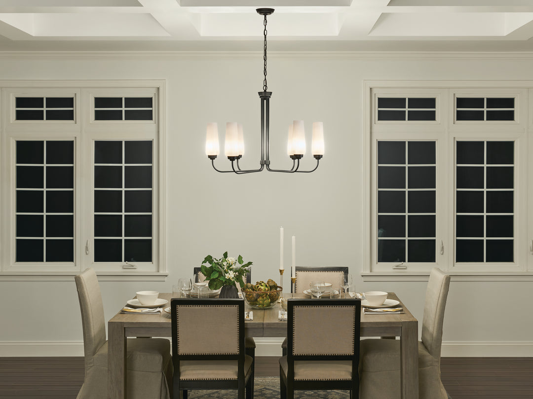 Kichler Canada - 52480BK - Six Light Chandelier - Truby - Black